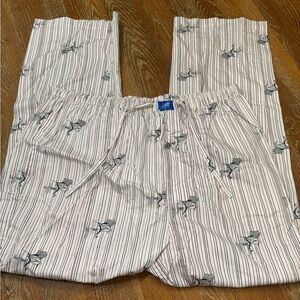 Guy Harvey White and dark blue Striped sleep lounge pants